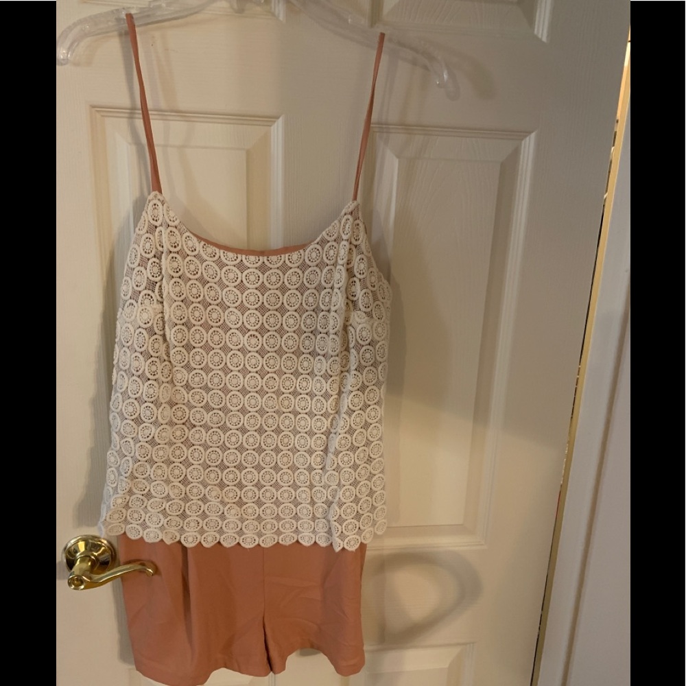 Anthropologie Crotchet Detailed Large Romper